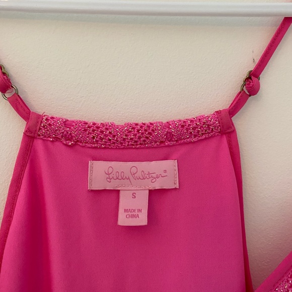 Lilly Pulitzer Pink and Gold Sparkly Dress - Picture 3 of 4